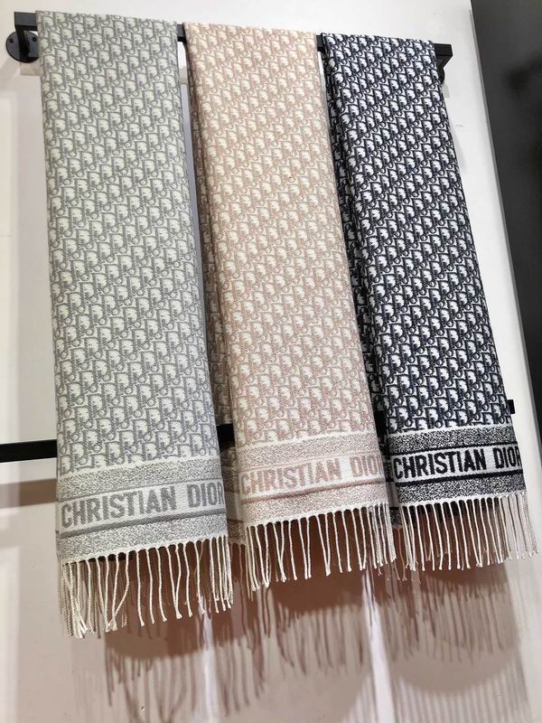 Dior scarf 48X200cm 59%羊绒 41%羊毛 E26
